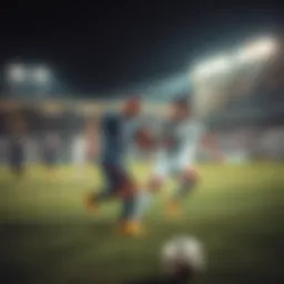 Exciting match between Al Sadd players on the field