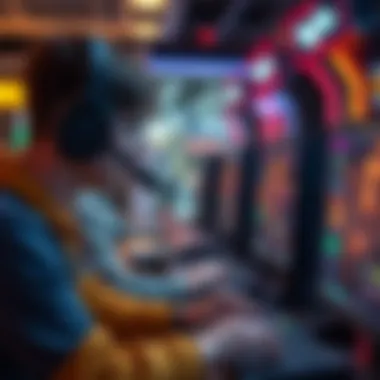 Visual representation of cryptocurrency gaming