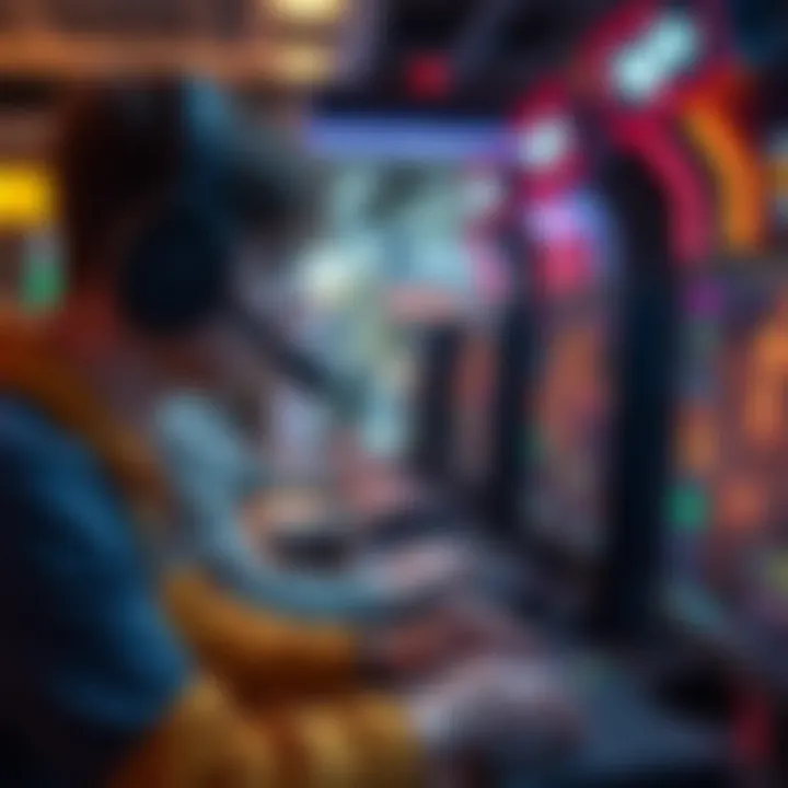 Visual representation of cryptocurrency gaming