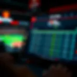 A detailed view of the BetOnline betting interface showcasing various options.