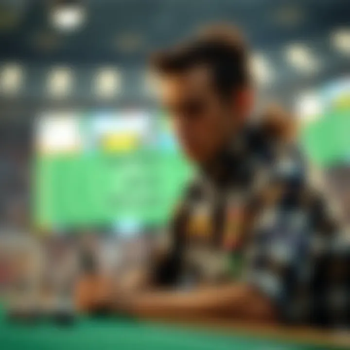 Illustration of various betting options available