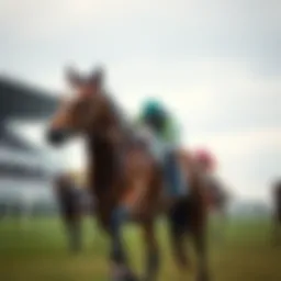 Visual representation of betting odds in horse racing