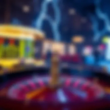 Graphic representation of betting strategies for lightning roulette