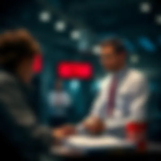 Conceptual visualization of a bookmaker's role in sports betting.