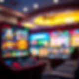A vibrant online casino interface showcasing various games