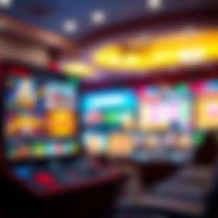 A vibrant online casino interface showcasing various games