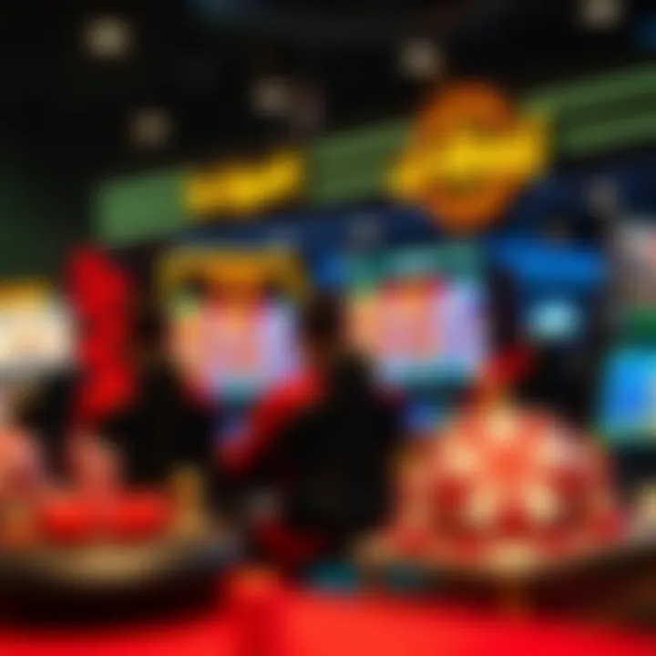 A digital display of the latest trends in online gaming