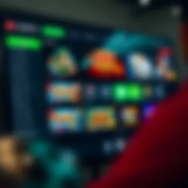 A vibrant online casino interface showcasing various game options