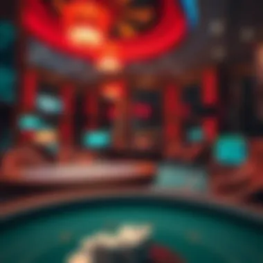 Exciting betting environment with digital elements and high stakes