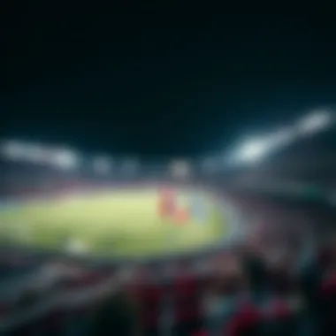 Stadium view during a significant match