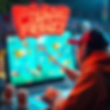 Visual representation of the user experience in the Fishing Frenzy game