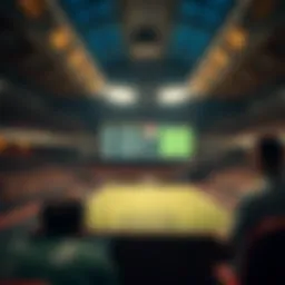 Illustration representing football betting platforms