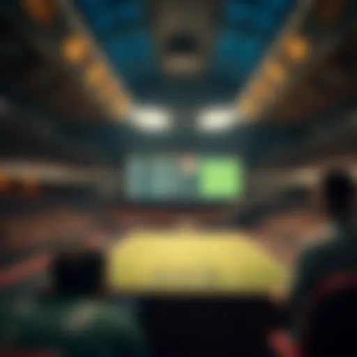 Illustration representing football betting platforms