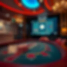 An engaging virtual blackjack table showcasing a game in progress