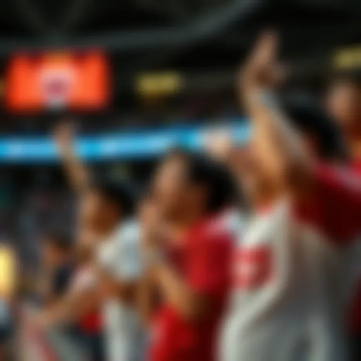 Passionate Fans at an MPBL Match Fans passionately cheering during an MPBL match