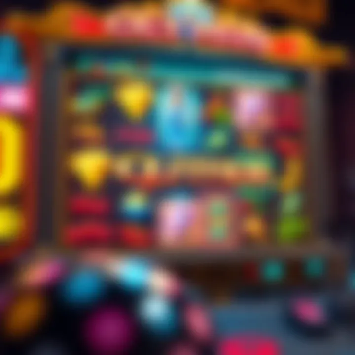 A captivating depiction of the Olympus slot game interface showcasing vibrant graphics and symbols.