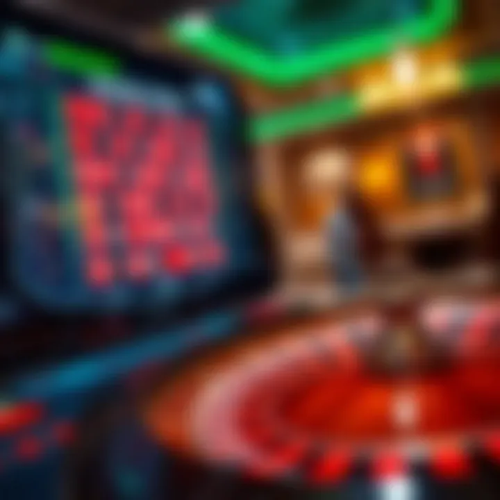 A digital interface of an online roulette game highlighting user experience.