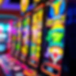 Colorful online slot machine interface