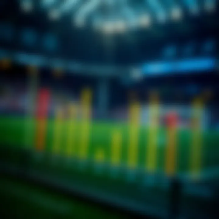 Graph illustrating trends in team performances