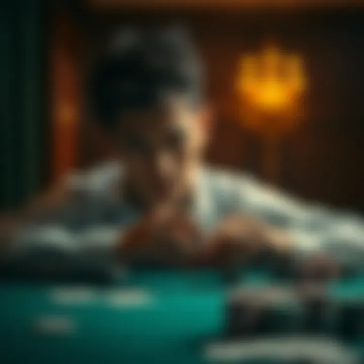 Psychology in Poker An engaging visual representation of the psychological aspects of poker