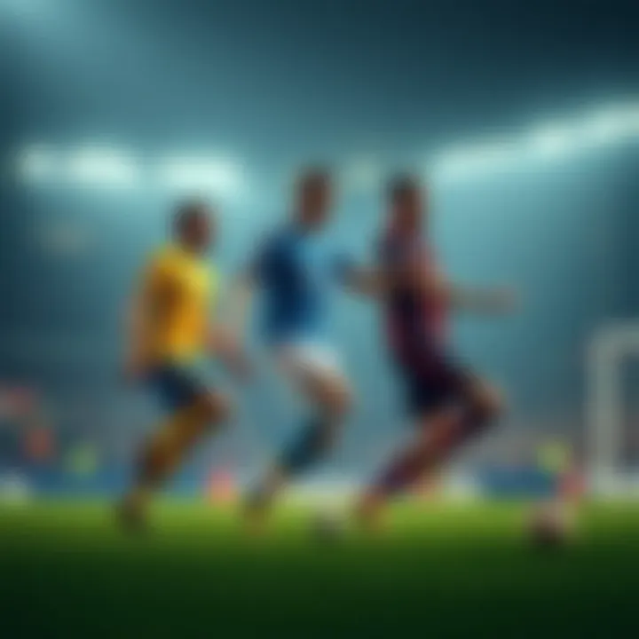 An artistic depiction of the evolution of scoring styles in the league