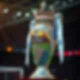 Premier League trophy showcasing its grandeur