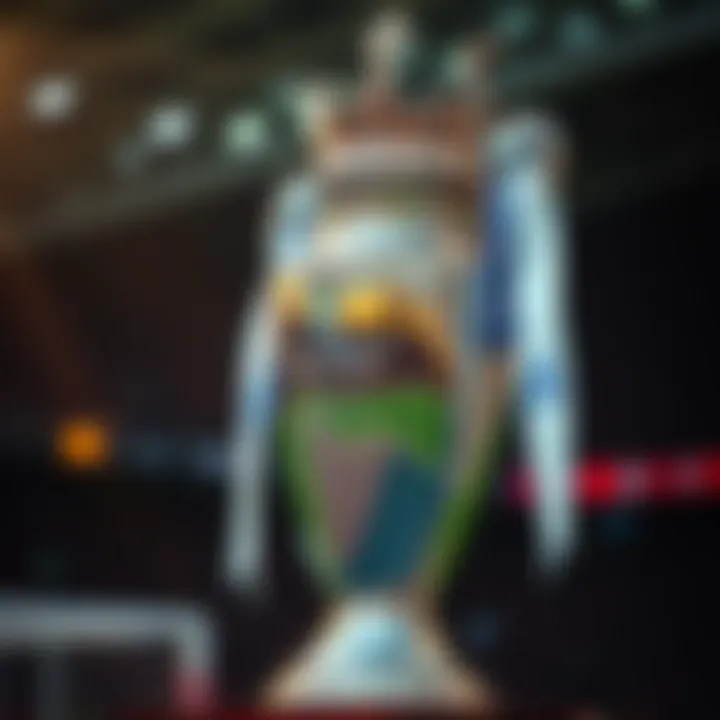 Premier League trophy showcasing its grandeur