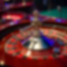 Illustration of roulette wheel highlighting bonus features