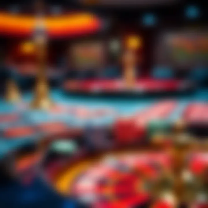 Understanding Roulette Betting Options Close-up of a betting table with chips