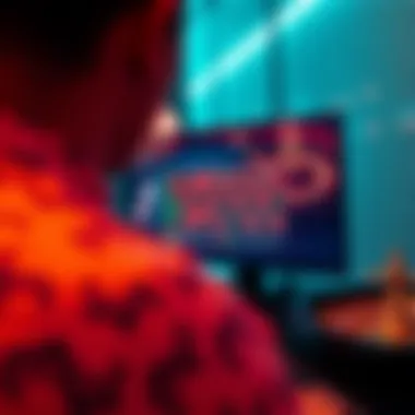 Immersive Online Roulette Experience A digital screen showcasing online roulette gameplay