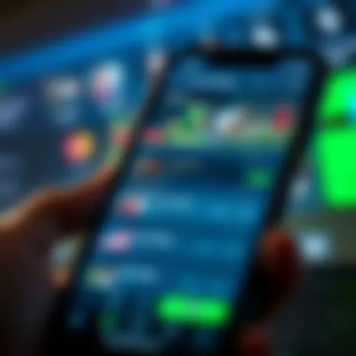 A user interface showcasing diverse betting options on a mobile device