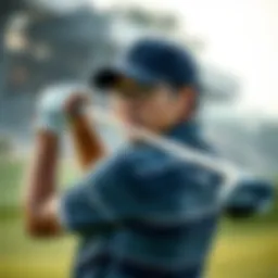 Siwoo Kim showcasing his golf skills on the course