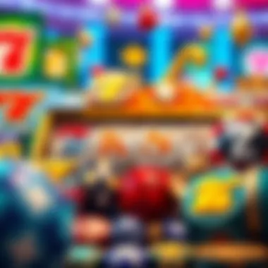 Diverse Symbols in Slot Gaming A colorful array of slot game icons and symbols