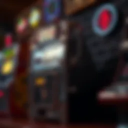 A vintage slot machine showcasing its classic design and mechanics