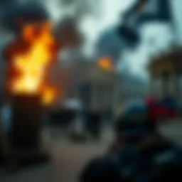 A depiction of a chaotic historical event