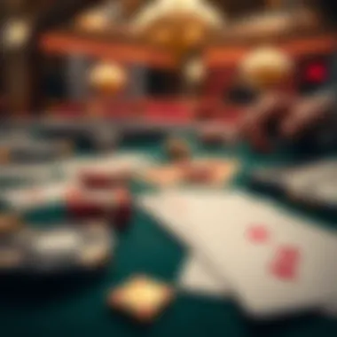 Strategic card play in baccarat with analytical tools visible