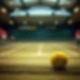 Illustration of tennis betting concepts