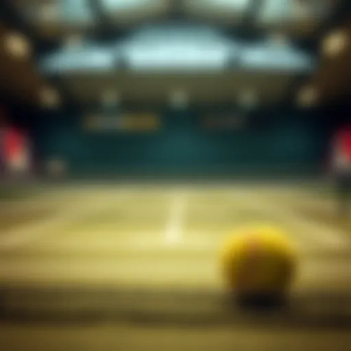 Illustration of tennis betting concepts