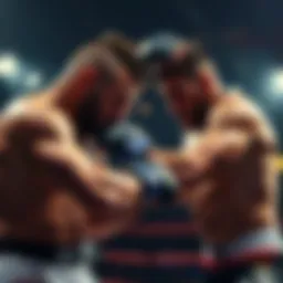 Dynamic UFC match in action