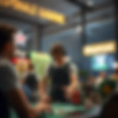 Conceptual art emphasizing the importance of responsible gaming culture.