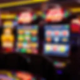 Virtual slot game interface with colorful graphics
